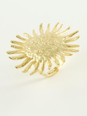 Güneş Metal Yüzük-Gümüş Rengi