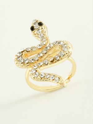 Yılan Taşlı Yüzük-Sarı