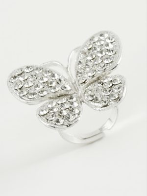 Kelebek Taşlı Yüzük-Sarı