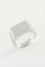 İsim Yazılabilir Metal Yüzük-Gümüş Rengi - Görsel 2