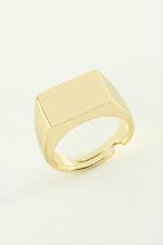 İsim Yazılabilir Metal Yüzük-Sarı