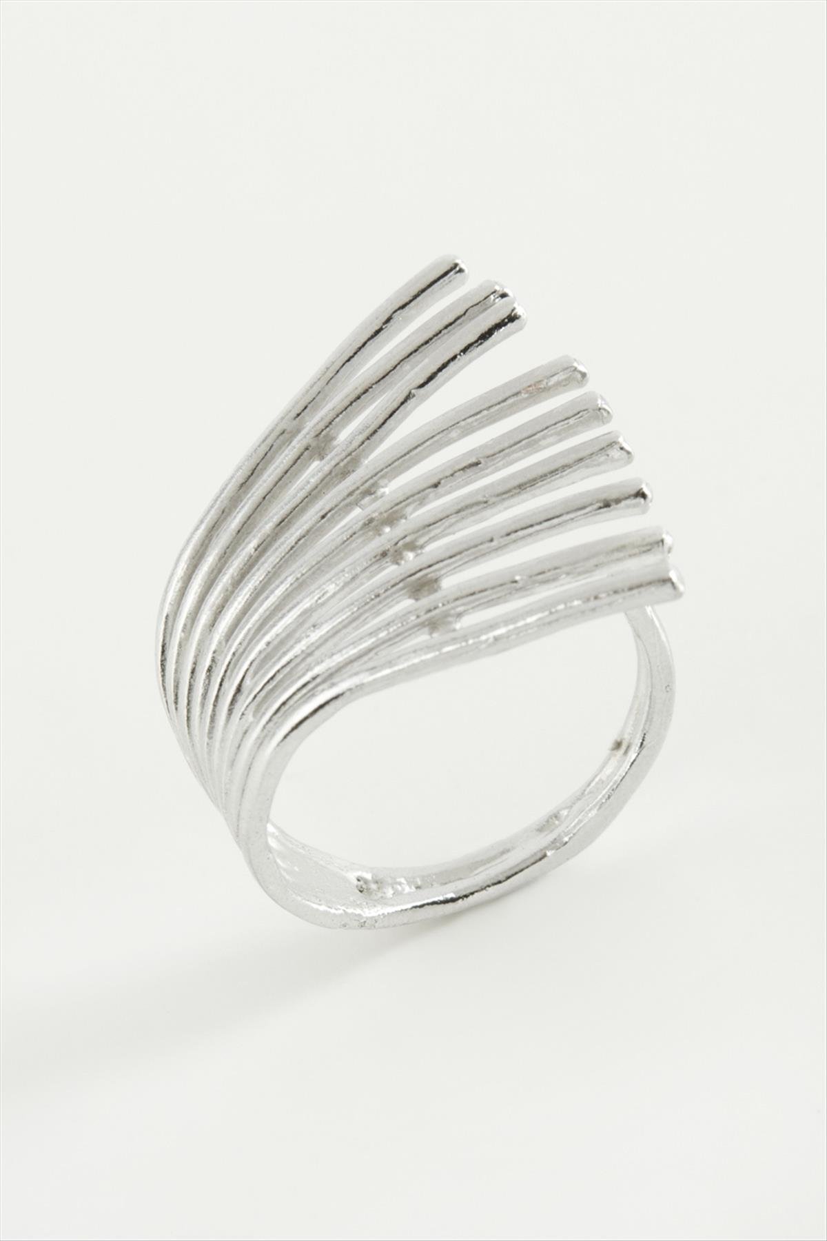 1209331_tirpan-metal-yuzuk-9a-37a.jpg Tırpan Metal Yüzük-Gümüş Rengi - Görsel 2