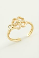 Yonca Metal Yüzük-Sarı - Görsel 2