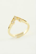 Ok Zirkon Taşlı Yüzük-Sarı - Görsel 2