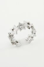 Yıldız Zirkon Taşlı Yüzük-Gümüş Rengi - Görsel 2