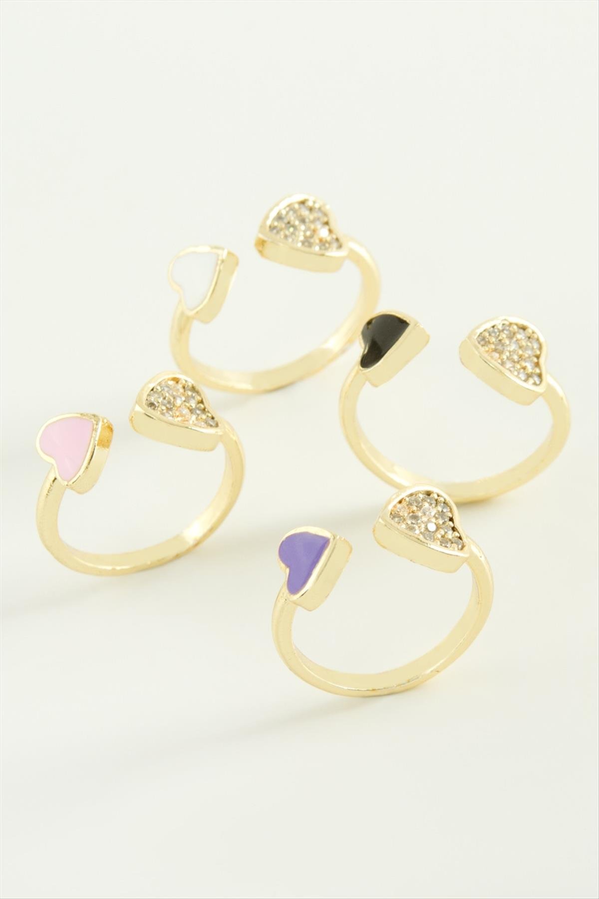 1209370_kalp-tasli-mineli-eklem-yuzuk-8793bb.jpg Kalp Taşlı Mineli Eklem Yüzük-Sarı - Görsel 3