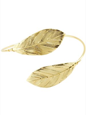 Yaprak Üst Kol Pazu Bilekliği-Sarı