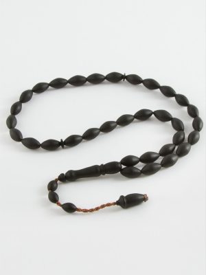Fiber Tesbih 6X10 mm-Siyah