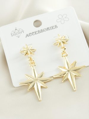 Şimşek Metal Küpe-Gümüş Rengi