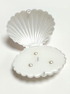 İstiridye Kutulu Mum-Beyaz