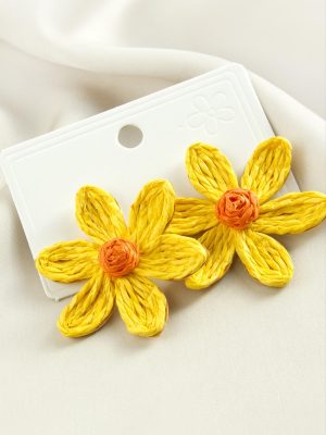 Papatya Zr Model Küpe-Yeşil