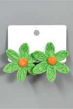 Papatya Zr Model Küpe-Yeşil - Görsel 3