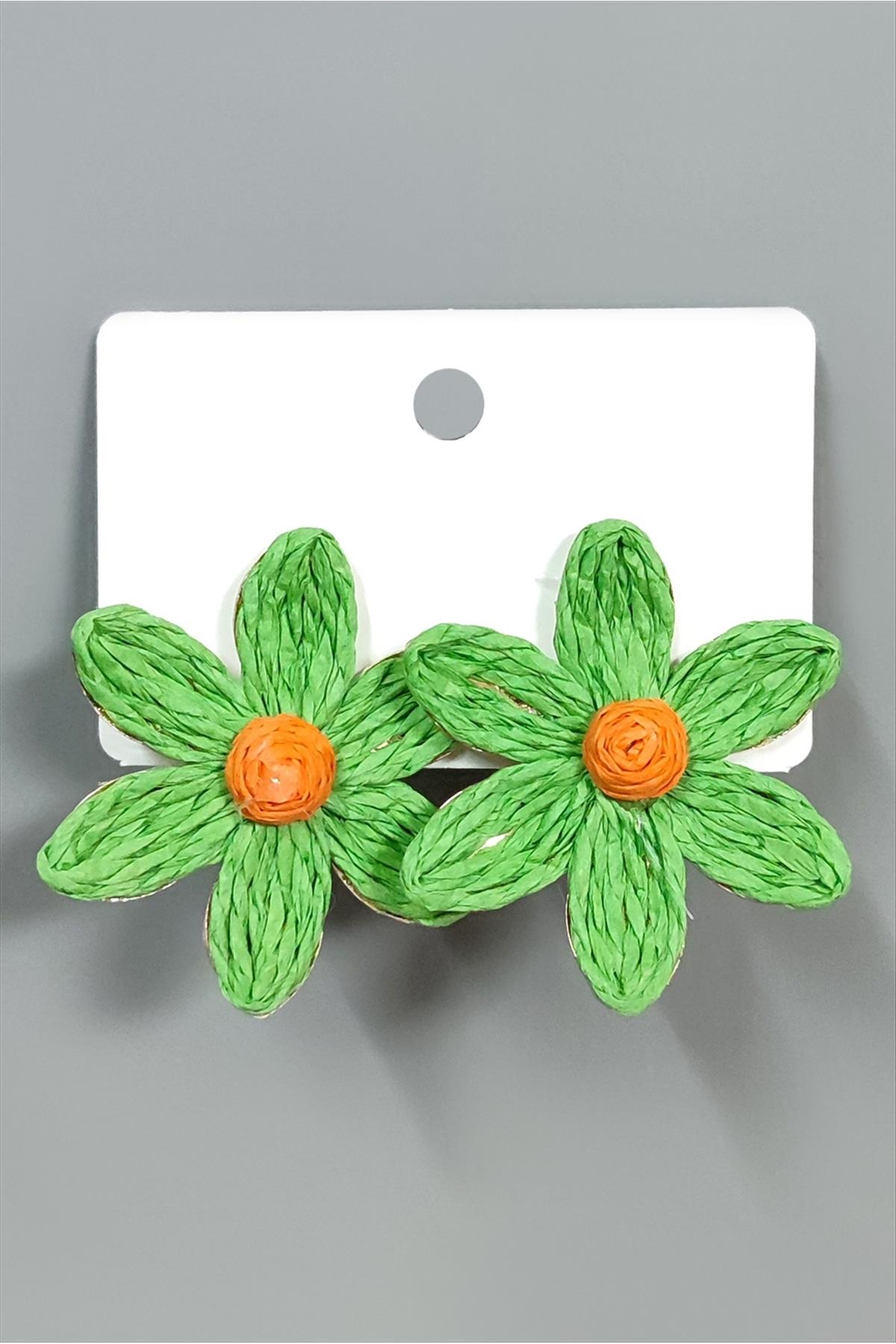 1209441_papatya-zr-model-kupe-a75d-.jpg Papatya Zr Model Küpe-Yeşil - Görsel 3