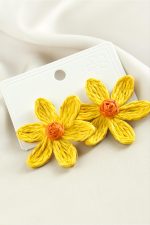 Papatya Zr Model Küpe-Pembe