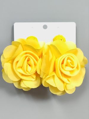 Gül Zr Model Küpe-Turuncu