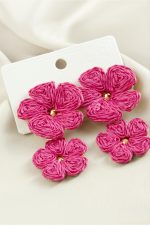 Çiçek Zr Model Küpe-Açık Pembe