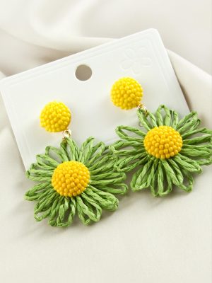 Papatya Zr Model Küpe-Pembe