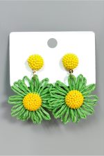 Papatya Zr Model Küpe-Yeşil - Görsel 2