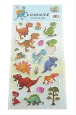 Dinazor Kabartmalı Sticker-Mavi