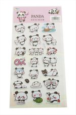 Panda Kabartmalı Sticker-Beyaz - Görsel 2
