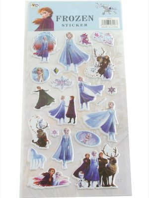 Firozen Kabartmalı Sticker-Mavi