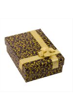 Desenli Set Kolye Hediye Kutusu-Sarı-1 - Görsel 4