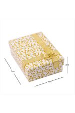 Desenli Set Kolye Hediye Kutusu-Sarı-1 - Görsel 2