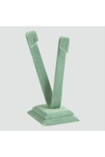 Anfora Kumaş Palmiye Küpelik-Yeşil - Görsel 3