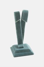 Anfora Kumaş Palmiye Küpelik-Petrol Yeşili - Görsel 3