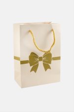 13X18 Fiyong İpli Karton Çanta 1 Adet-Yavruağzı - Görsel 2