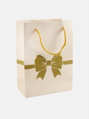 13X18 Fiyong İpli Karton Çanta 1 Adet-Yavruağzı