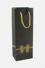 10X26 Benekli İpli Karton Çanta 1 Adet-Yavruağzı