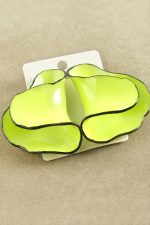 Oval Zr Model Küpe-Kırmızı