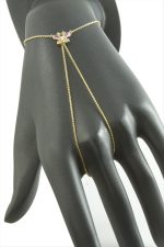 Kelebek Zirkon Taşlı Lüks Çelik Şahmeran-Sarı - Görsel 2