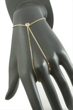 Kalp Zirkon Taşlı Lüks Çelik Şahmeran-Sarı - Görsel 2