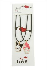 Çzgflm Karakteri Arkadaşlık Kolyesi Çift Kolye-Siyah - Görsel 2