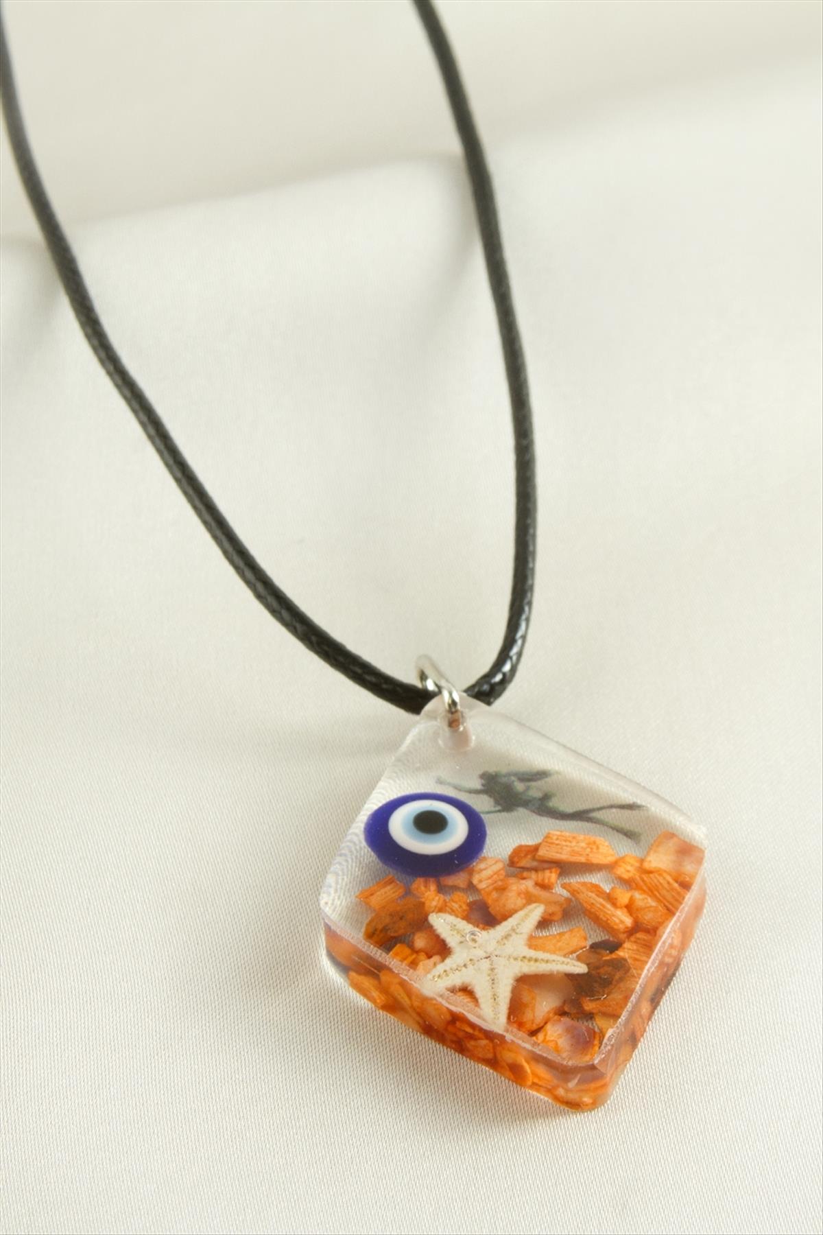 1209718_deniz-yildizi-epoksi-kolye-6848a.jpg Deniz Yıldızı Epoksi Kolye-Turuncu - Görsel 2