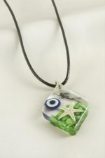 Deniz Yıldızı Epoksi Kolye-Yeşil - Görsel 2