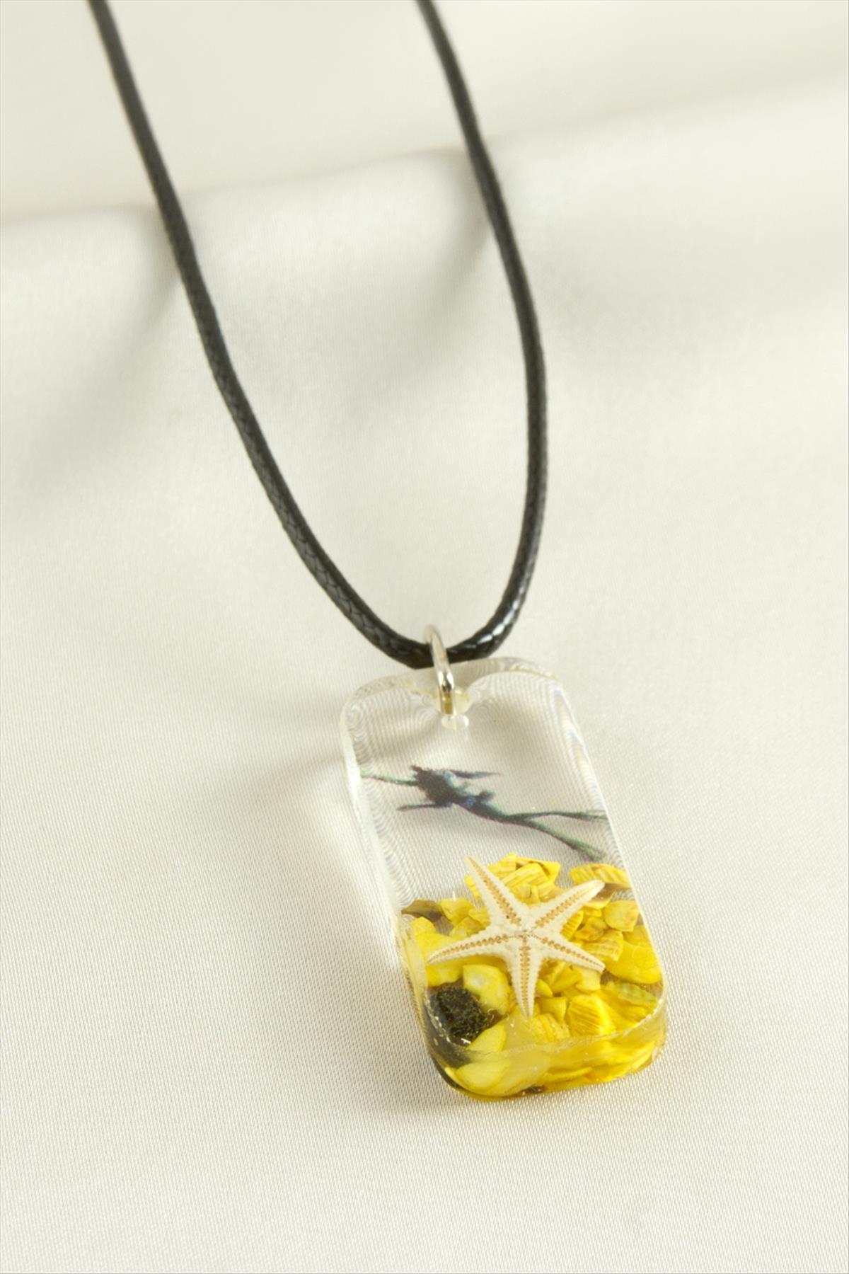 1209724_deniz-yildizi-dikdortgen-epoksi-kolye-9-4d7b.jpg Deniz Yıldızı Dikdörtgen Epoksi Kolye-Pembe - Görsel 1