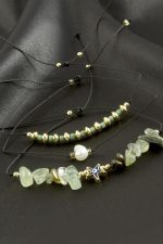 3 Adet Deniz Yıldız Mineli Kırık Doğaltaş Bileklik-Pembe - Görsel 2