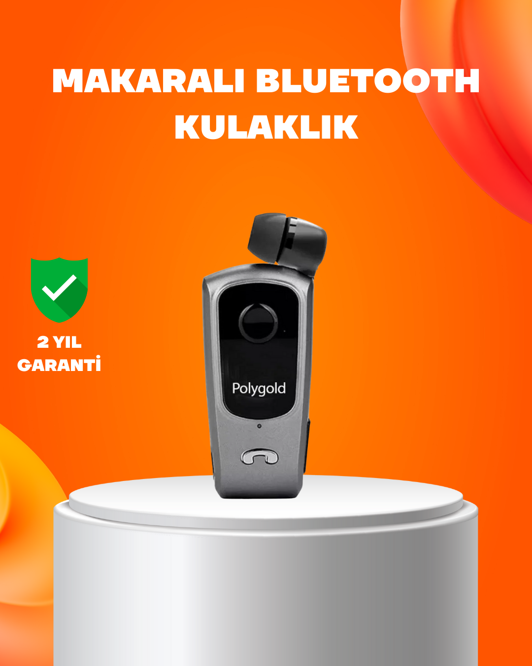 1209920_1-36.png Klipsli Tasarımlı Bluetooth Kulaklık Uzun Pil Ömrü - Görsel 1