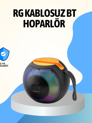 RGB Led Işıklı Güçlü Baslı Kablosuz Hoparlör