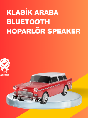 Taşınabilir Klasik Araç Tasarımlı Kablosuz Hoparlör
