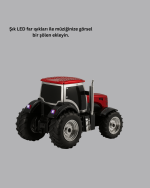 LED Işıklı Kablosuz Bluetooth Hoparlör Güçlü Ses Çıkışı - Görsel 4