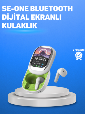 Şık Tasarımlı Siyah Beyaz Kablosuz Kulaklık Çoklu Dil Destekli