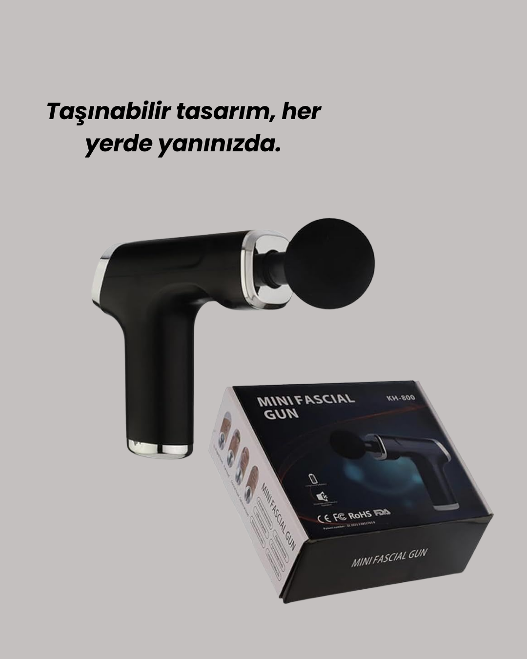 1209971_8-28.png USB Type-C Şarjlı Taşınabilir Masaj Tabancası - Görsel 3