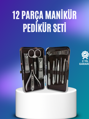 El ve Ayak Bakımı İçin Profesyonel 12 Bakım Seti