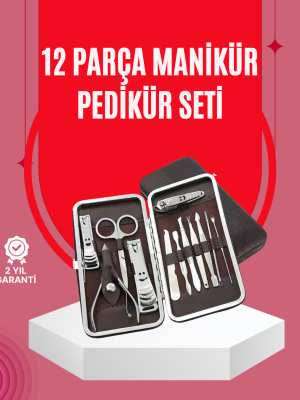 Şık ve Dayanıklı Çok Amaçlı Kişisel 12 Bakım Seti