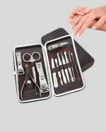 Seyahat İçin Taşınabilir Deri Çantalı Bakım Seti - Görsel 2