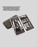 Seyahat İçin Taşınabilir Deri Çantalı Bakım Seti - Görsel 4